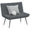 vidaXL Banc gris fonc&eacute; 110x74x84 cm velours