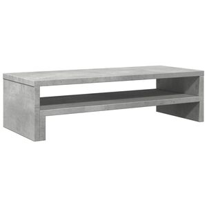 vidaXL Support de moniteur gris b&eacute;ton 54x22x15 cm bois d'ing&eacute;nierie
