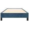 vidaXL Cadre de lit sans matelas bleu foncé 90x200 cm velours