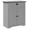 vidaXL Armoire de lavabo de salle de bain BODO gris 70x35x80 cm