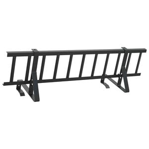 vidaXL Protection de neige pour toit Noir 100 x 29,5 x 34,5 cm Acier