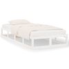 vidaXL Cadre de lit sans matelas blanc 90x190 cm bois massif