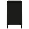 vidaXL Tables de chevet 2 pcs noir 40x35x70 cm bois d'ing&eacute;nierie