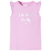 T-shirt enfants avec manches &agrave; volants lila 104