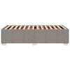 vidaXL Cadre de lit sans matelas taupe 90x190 cm tissu