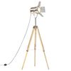 vidaXL Lampadaire &agrave; tr&eacute;pied bois de manguier massif 140 cm