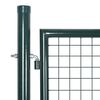 vidaXL Portail de clôture en acier 300 x 125 cm vert