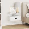 vidaXL Cabinet de chevet Hill Blanc 40 x 31 x 27 cm Pin massif