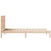 vidaXL Cadre de lit extra long sans matelas 100x210 cm bois massif