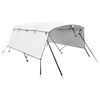 vidaXL Toit bimini &agrave; 4 arceaux parois lat&eacute;rales 243x(200-213)x137 cm
