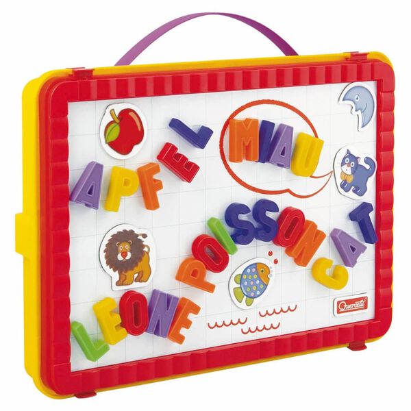 Quercetti Ensemble de tableau avec lettres magn&eacute;tiques 66pcs Magnetino