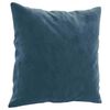 vidaXL Coussins d&eacute;coratifs lot de 2 Bleu 40x40 cm Velours