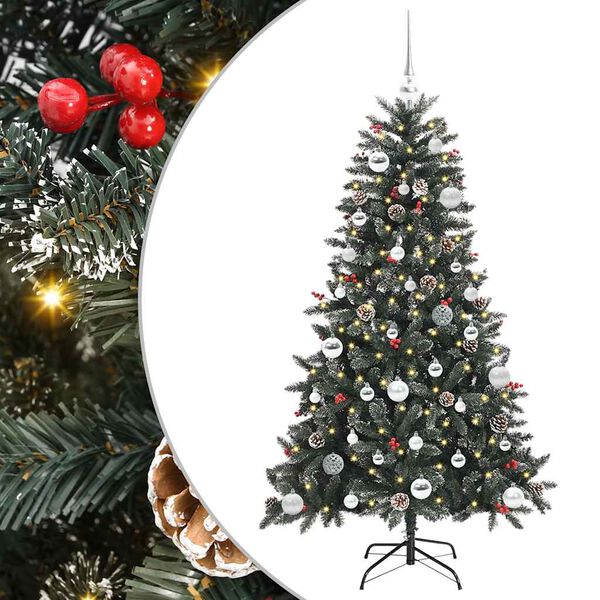 vidaXL Sapin de No&euml;l artificiel Vert 150 cm PVC, plastique et acier