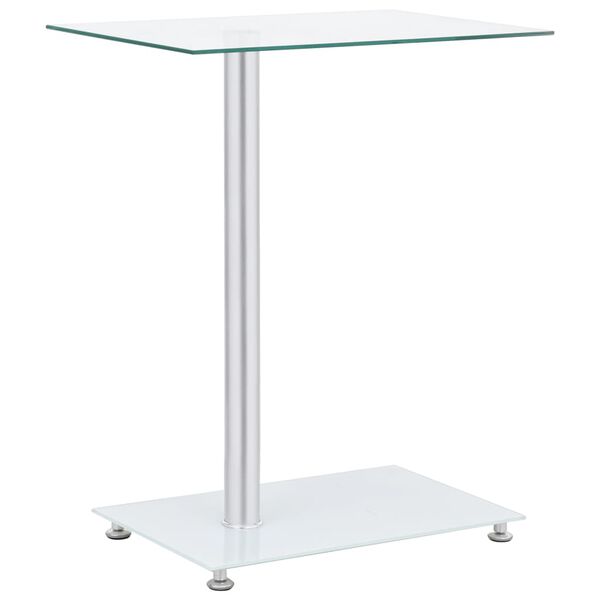 vidaXL Table d'appoint en forme U Transparent 45x30x58 cm Verre trempé