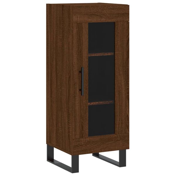 vidaXL Buffet Ch&ecirc;ne marron 34,5x34x90 cm Bois d'ing&eacute;nierie