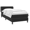 vidaXL Sommier &agrave; lattes de lit avec matelas noir 90x220 cm velours