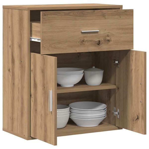 vidaXL Buffet Ch&ecirc;ne artisanal 60 x 31 x 70 cm Bois d'ing&eacute;nierie