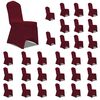vidaXL Housses &eacute;lastiques de chaise Bordeaux 30 pcs