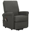 vidaXL Fauteuil de massage inclinable Gris fonc&eacute; Tissu