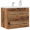 vidaXL Meuble de salle de bain vieux bois 60x38,5x48 cm