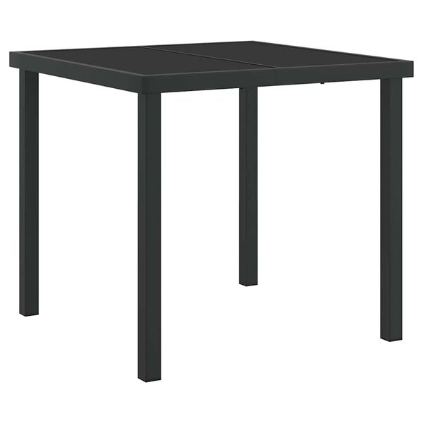 vidaXL Ensemble de salle &agrave; manger pour jardin 3 pcs Noir