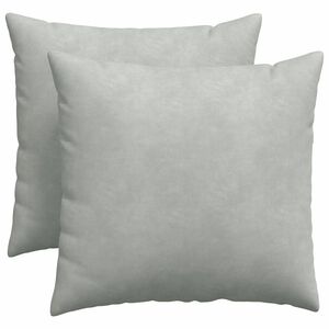 vidaXL Coussins de canap&eacute; 2 pcs Gris clair 50 x 50 cm