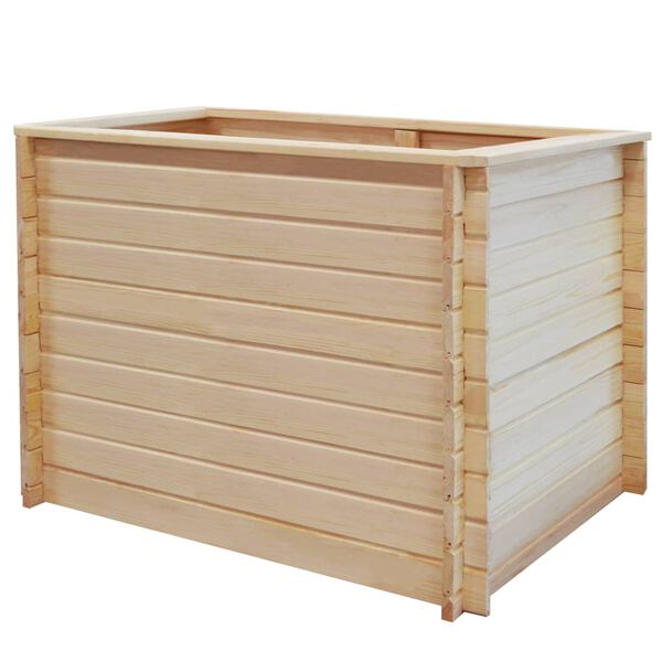 vidaXL Lit surélevé de jardin 100x100x80 cm Bois de pin 19 mm
