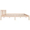 vidaXL Cadre de lit sans matelas bois massif 135x190 cm