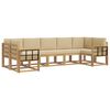 vidaXL Ensemble de canap&eacute;s d'ext&eacute;rieur 7 pc Blanc et Beige