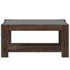 vidaXL Table basse avec LED chêne marron 93x53x45 cm bois d'ingénierie