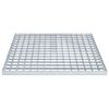 vidaXL Grille Argent 50 x 50 x 2 cm Acier galvanis&eacute; &agrave; chaud
