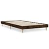 vidaXL Cadre de lit sans matelas ch&ecirc;ne fum&eacute; 90x200cm bois d'ing&eacute;nierie