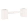 vidaXL Banc avec jardini&egrave;res blanc 184,5x39,5x56,5 cm bois massif pin