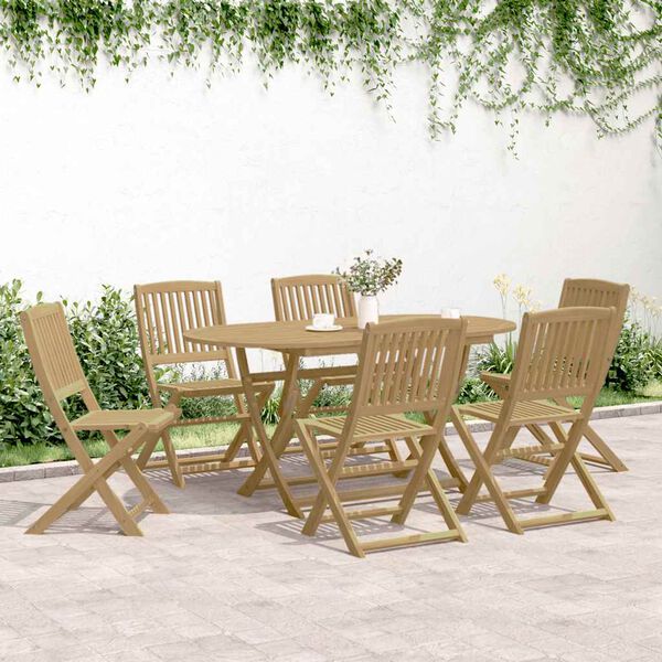 vidaXL Chaises de jardin pliantes lot de 6 48,5x57x90 cm bois d'acacia