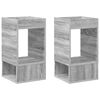 vidaXL Table d'appoint 2 pc Gris Sonoma 30 x 30 x 56 cm