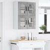 vidaXL Armoire de cuisine avec porte 2 pcs Gris b&eacute;ton 60 x 31 x 40 cm
