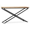 vidaXL Table console Bois de manguier massif 130 x 40 x 80 cm