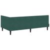 vidaXL Cadre de lit d'angle Vert foncé 90 cm x 200 cm Velours