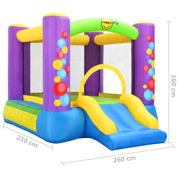 Happy Hop Ch&acirc;teau gonflable avec toboggan 260x210x160 cm PVC