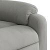 vidaXL Fauteuil inclinable &eacute;lectrique gris clair tissu microfibre