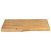 vidaXL Dessus de table 50x40x2,5 cm bord vivant bois massif manguier