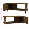 vidaXL Table basse Chêne fumé 90x50x40 cm Bois d'ingénierie