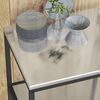 vidaXL Rangement de cuisine avec &eacute;tag&egrave;re Argent 60 x 50 x 92 cm Acier