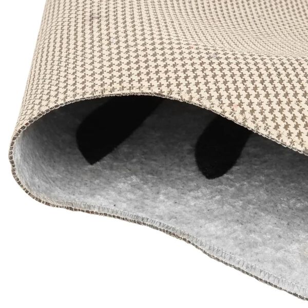 vidaXL Tapis noir et blanc 120x170 cm motif z&egrave;bre lavable antid&eacute;rapant