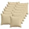 vidaXL Housse de coussin 12 pc HOUTEN Vert gris 40 x 40 cm