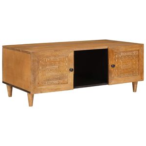vidaXL Table basse Marron Clair 100 x 54 x 40 cm Bois d'acacia massif