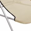 vidaXL Chaises plage pliantes lot de 2 textil&egrave;ne acier enduit poudre