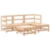 vidaXL Salon de jardin 5 pcs bois massif de pin