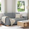 vidaXL Canapé 2 places Gris clair 140 cm Tissu