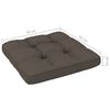 vidaXL Salon de jardin palette 4pcs avec coussins Bois de pin impr&eacute;gn&eacute;